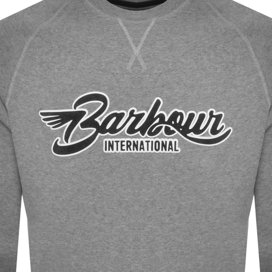 Alternative Image for ProductBarbour International Flyer Sweatshirt Grey3